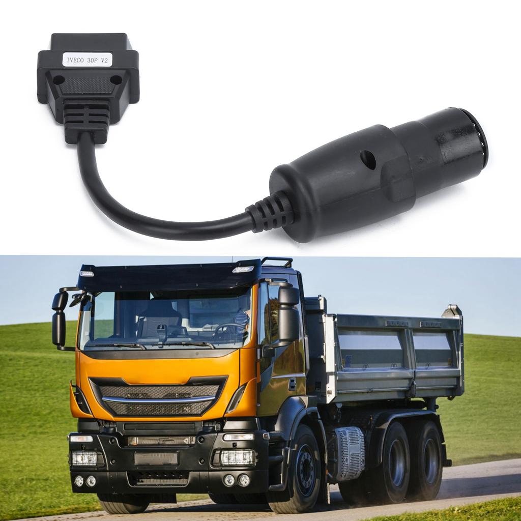 Диагностический кабель-адаптер OBD2 30Pin‑16Pin, длина 250 мм/9,8 дюйма, замена для грузовиков IVECO