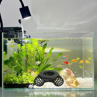 Плавающий туннель для петушков, напечатанный на 3D-принтере, полый, среда обитания для петушков, мелких рыб, креветок, пещера-укрытие, игрушка для обогащения среды, украшение для аквариума, аксессуары для аквариумов