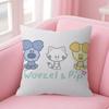 Anime Woezel And Pip  pillow cover sofa cushion cover home room decoration children gift