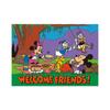 Small Planet Disney Mickey Mouse and Minnie Mouse Picnic Poster Sticker