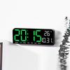 Large LED Alarm Clock with Simple Design - Desktop or Wall Mountable