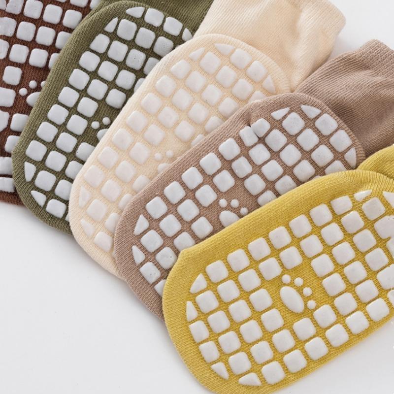 Детские нескользящие носки для девочек и мальчиков, милые хлопковые носки для новорожденных, теплые носки для малышей, осень-зима