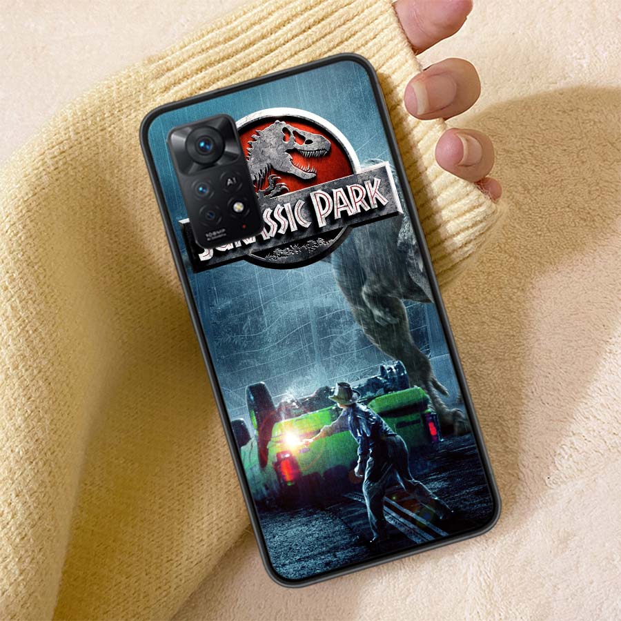 New World Jurassic Park Phone Case For Redmi 13C 14C Note 14 13 Pro Plus 5G Clear Capa 12 12C 10A 10C 10 9A 9C 9T 9 8 Pro Cover