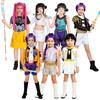 Костюм Охотников на Демонов Kpop для Девочек Аниме Руми Зои Мира Ханттрикс Охотники Косплей для Женщин Одежда Групповой Идол Ролевая Игра Карнавал