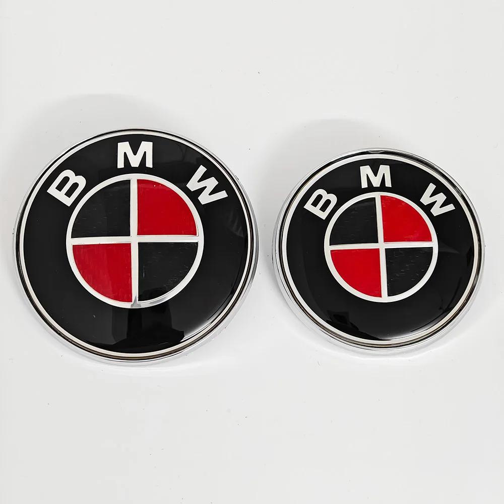 Черно-красный значок из углеродного волокна для BMW E90 E60 E39 G20 F10 F20 F30 E46 E92 E87 M1 M2 M3 M4 M5 M6 M8 E63 F02 F03 G16