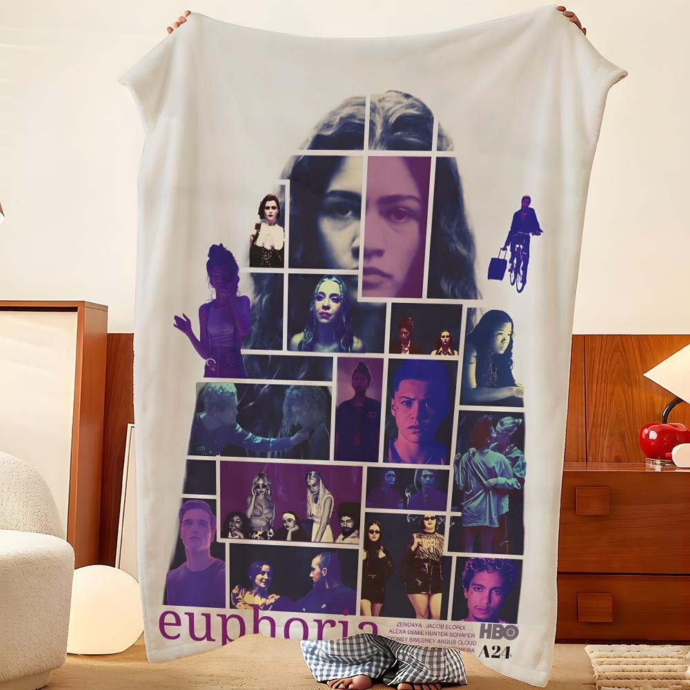 Плед Фланелевый Drama E-Euphoria, Легкий Уютный, Прочный Моющийся милый Прохладный