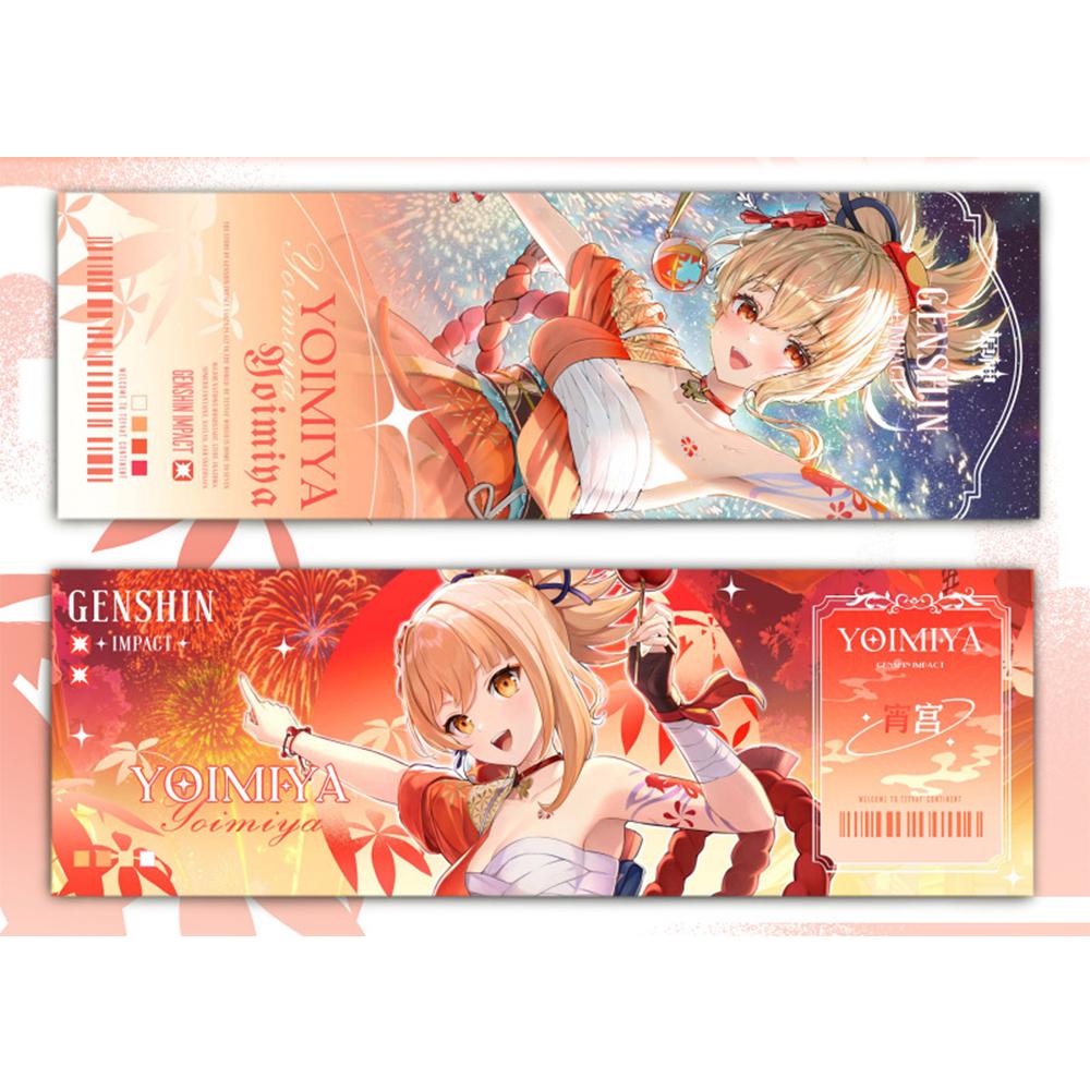 Genshin Impact, коллекционные карты, игры, закладки, Furina Neuvillette, Wriothesley Laser, двусторонний билет, аниме, карта Таро, подарок