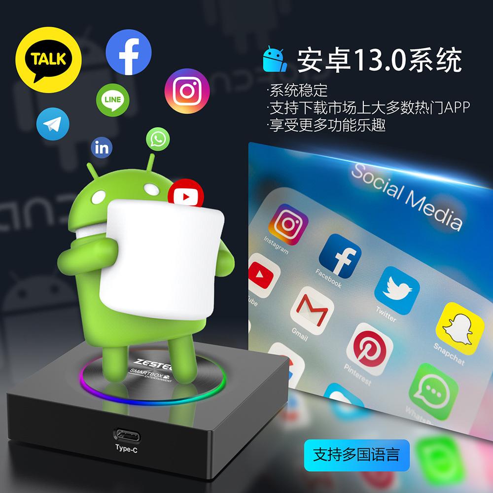 Android 13 QCM6225 Wireless Carplay LED TV Box Wireless Android Auto 8G 128G Ai Box Smart Video Adapter For IPTV Netflix Youtube