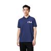 FILA Polo Shirts Men's Glamor Purple Blue Polo Collar Moderate Straight Fit F11M128177F-DB