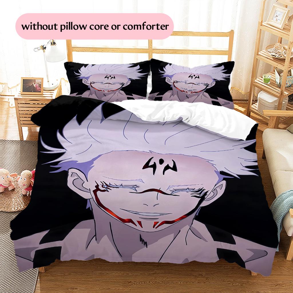 Jujutsu Kaisen Close up Bedding Set Duvet Cover Pillowcase No Filler, Soft Home Bedroom Decor, Perfect Gift for Fans.chl