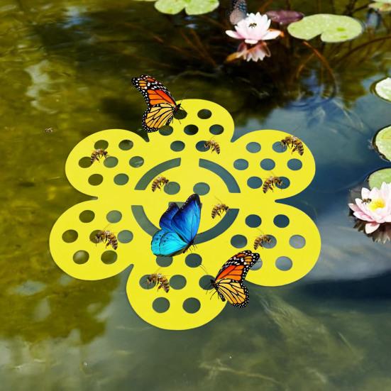 Floating Bee Drinking Station EVA Foam Bee Insect Butterfly Waterer Flower Shape Bee Bath for Outdoor Garden Balcony Backyard Patio Decor
