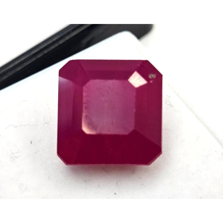 Stunning Natural Bixbite Beryl Red 12+ Ct Square Cut Certified Loose Gemstone