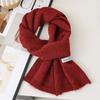 Versatile Warm Neck Warmer Coldproof Solid Color Knitted Scarf Windproof Scarves Bib Autumn and Winter