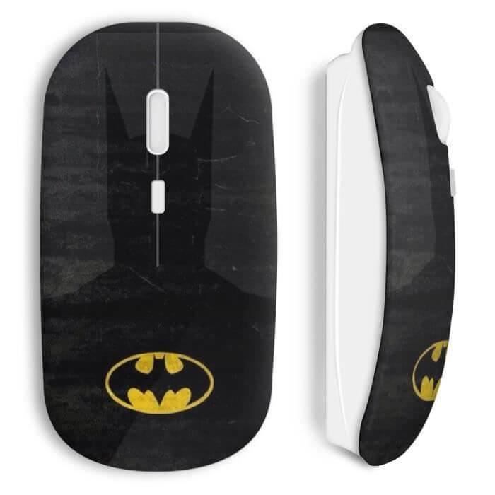 Wireless Mouse - MANIACASE - Batman Shadow and Logo - USB Wifi - Compatible Mac and PC - Black
