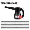 XPOWER A-2B Cyber Duster Cordless Multi-Use Rechargeable Powered Air Duster, Canned Air Replacement, Blower, Dryer, and Air Pump