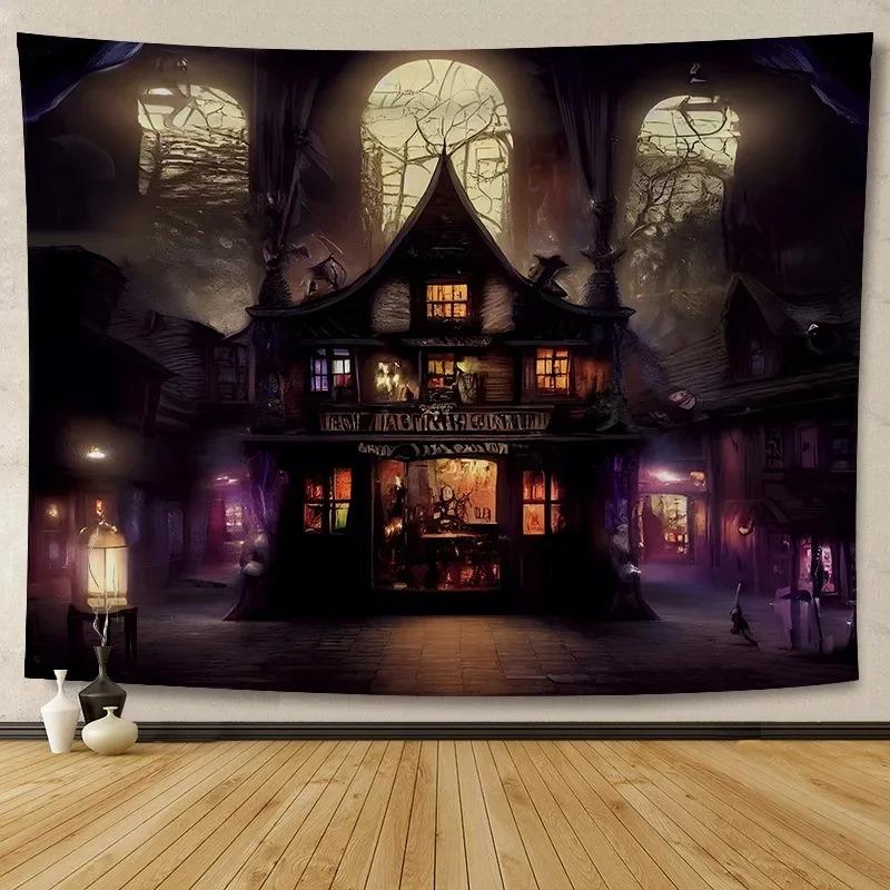Halloween Decoration Background Cloth Hanging Cloth Wall Renovation Home Living Room Room Decoration Party Decoration