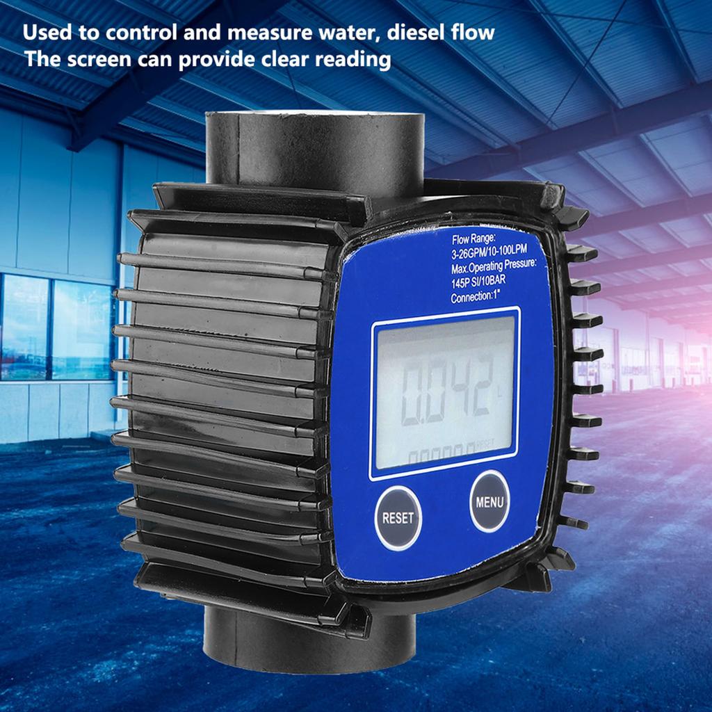 High Accuracy Water Flow Meter Tool Flowmeter 1in Internal Thread Digital Display Tools