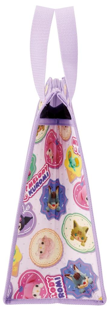 Термосумка для ланча Skater Lunch x Sanrio My Melody Netflix, Нетканый материал, Сумка, 26,5 27 см, и Kuromi, Рисунок, Для девочки, FBC1-A