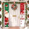Christmas Snowman Door Curtain Banner Merry Christmas Decorations For Home 2025 Navidad Kerst Natal Noel Xmas Decor New Year