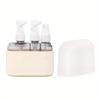 2/3/4 In 1 Travel Refillable Bottles Set Reusable 50ml Pump Lotion Bottles Save Space Leak Proof Liquid Dispenser Bottle Shampoo