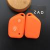ZAD Набор силиконовых чехлов-держателей для брелока с кнопками For Peugeot 106 205 206 306 405 406 2-кнопочный чехол для ключа