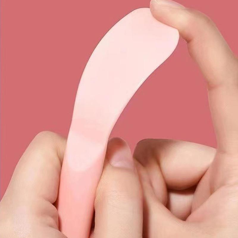 Cute Double Head Silicone Facial Mask Brush 2 In 1 Soft Head With Scraper Integrated Dual-Use Mud Stirring Stick DIY Beauty Tool