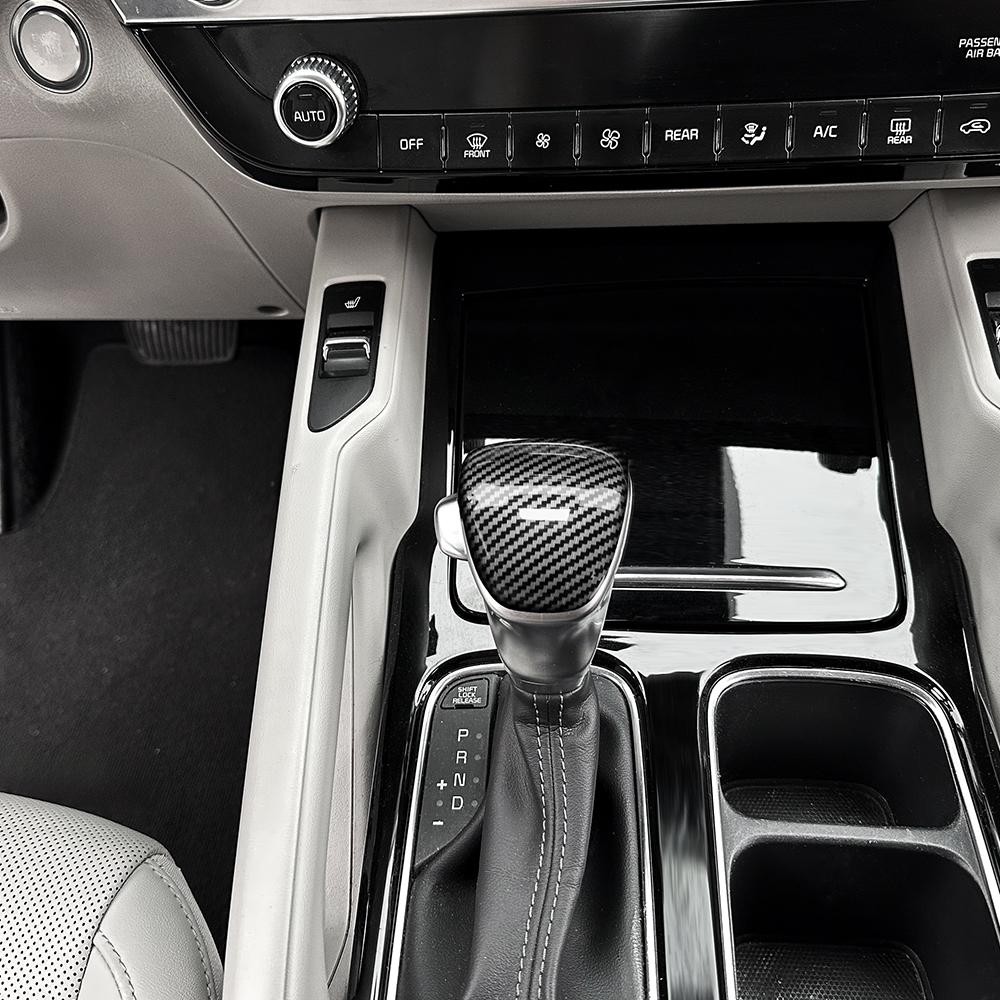 For Kia Telluride 2020-2025 Accessories LHD/RHD Gear Cover ABS Auto Shift Gear Cover Car Knob Gear Stick Protector Compatible