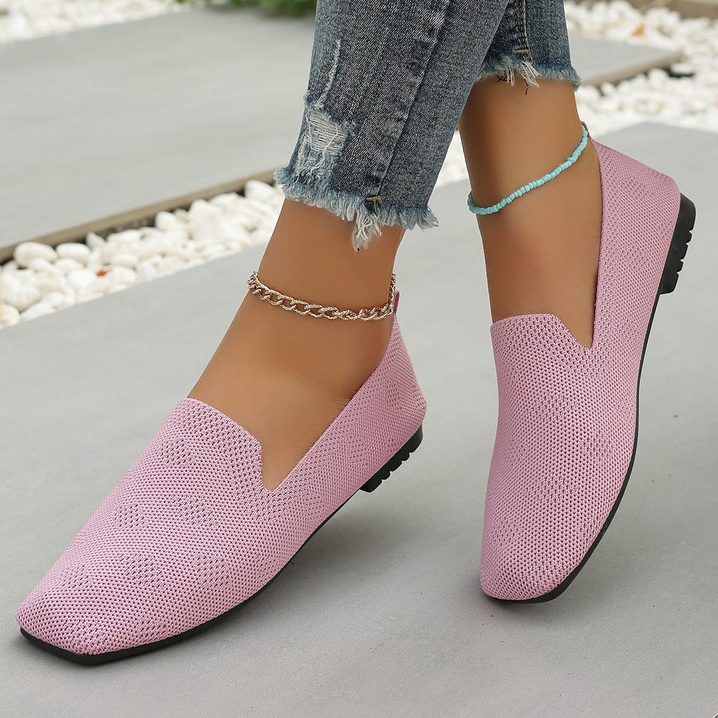 Женская летняя обувь 2024, простая противоскользящая обувь с низким берцем на плоской подошве и круглым носком, уличная повседневная удобная дышащая женская обувь