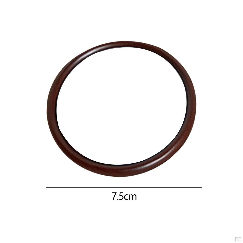 Cosmetic Mirror Handheld Wooden Single Side Retro Decorative Salon Hairdresser Plain