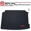 Peugeot 308S Пользовательский резиновый коврик в багажник с логотипом