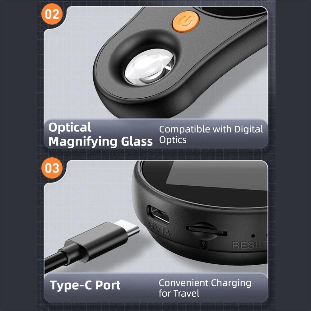 HD Pocket Microscope 500X Zoom Coin Magnifier Mini Microscope Camera Coin Inspection