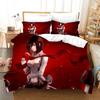 New Anime Attack On Titan Bedding Set Kawaii Loli Boy Duvet Cover 3D Print Japan Cartoon Bed Quilt Cover Pillowcase No Sheets