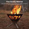 Stainless Steel Brazier Portable Camping Picnic BBQ Charcoal Firewood Brazier Detachable Heating
