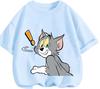 Youth Street Trend Tom And Jerry Tee Summer Soft Casual Round Neck Short Sleeve Children Clothing