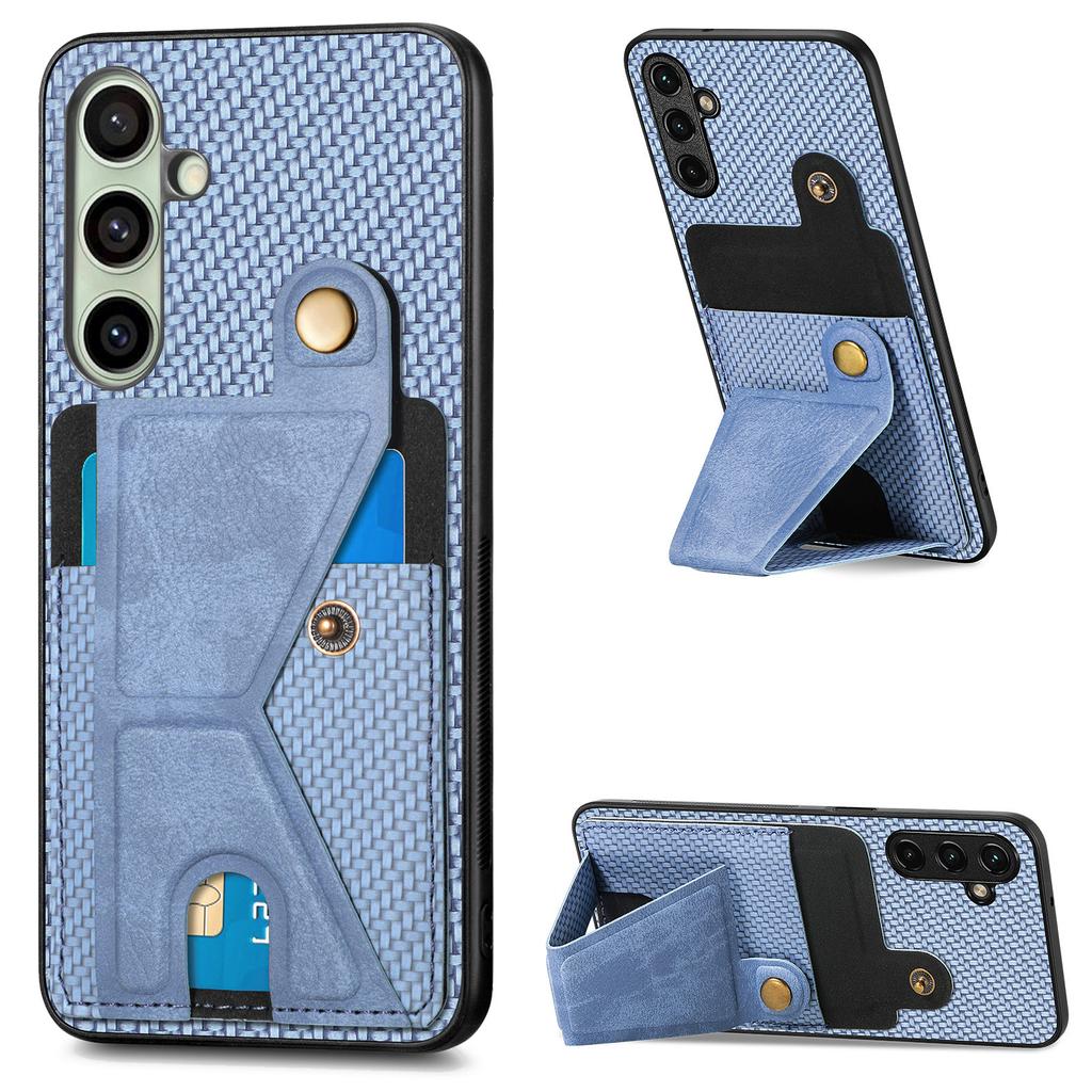 For Samsung Galaxy A56 5G Case with K-Shaped Kickstand Leather Phone Back Cover