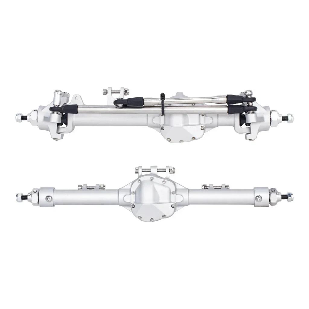 Алюминиевая цельная конструкция Передний Задний Смещение Прямой Мост Комплект для 1/10 RC Краулера Axial SCX10 II VS4-10 Рок Траки Запчасти