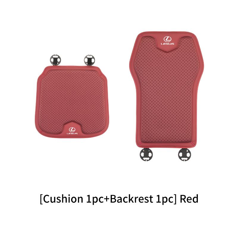 PYZW6 Car Seat Ice Silk Cushion Backrest Waist Pad Protector Cover Interior For Lexus CT200h ES250 ES300h IS250 IS200 GS300 GS460