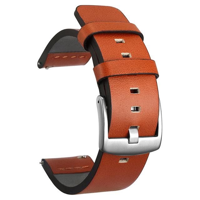 НОВЫЙ 20/22мм ремешок для часов Быстросъемный кожаный ремешок для Samsung Galaxy Watch 3 Active2 40 44мм huawei watch gt2 Ремешок для часов 18 24мм