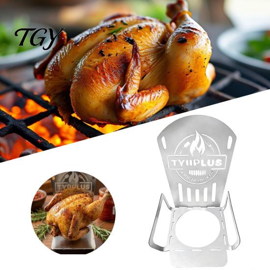 Nonstick Vertical Chicken Rack Metal Roaster Rack, Heavy Duty Poultry Stand, Can Multifunctional Baking Stand Placement for Whole Grilling And