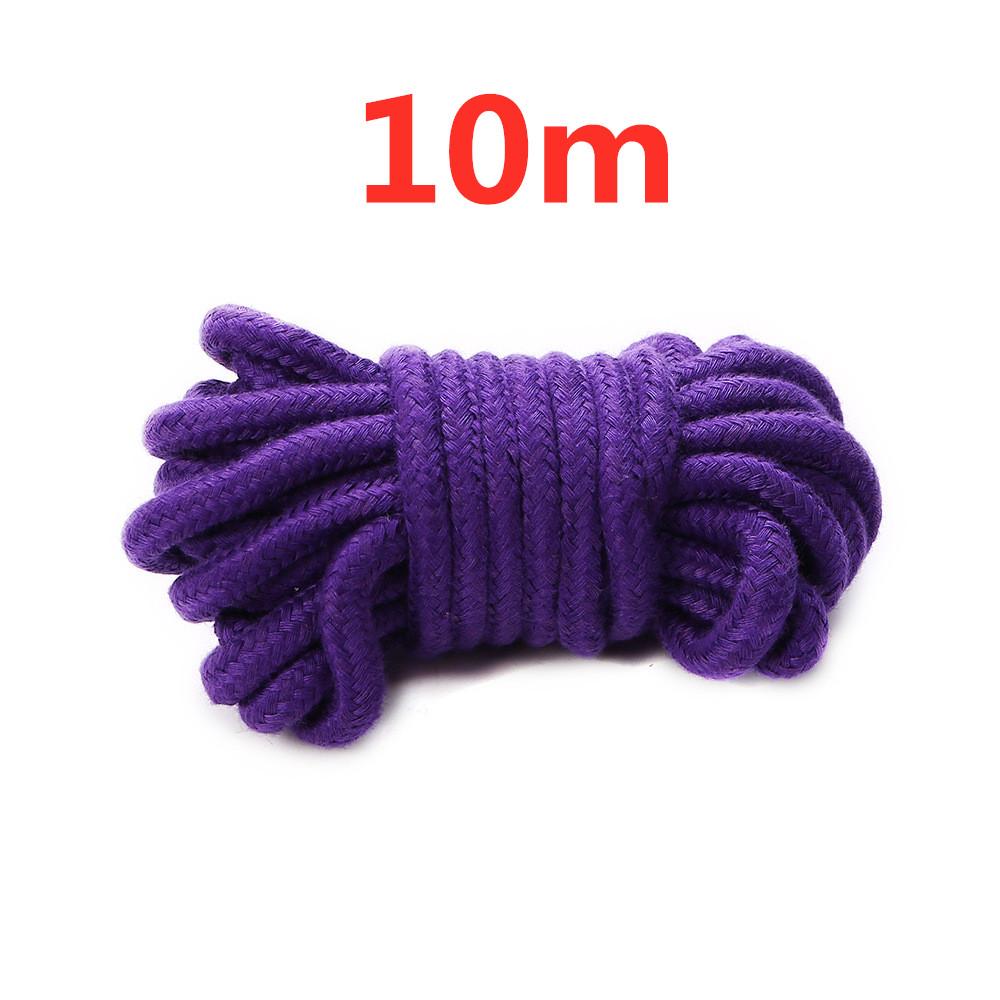 5 м/10 м секс-рабыня, веревка для бондажа, толстая хлопковая сдержанность, эротические игрушки для ролевых игр, мягкая хлопковая веревка для пар, игры для взрослых