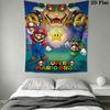 Climb Mario Vine Wall Hanging Printed Fabric Blanket Decorative Tapestries for Bedroom Living Room Home Decor