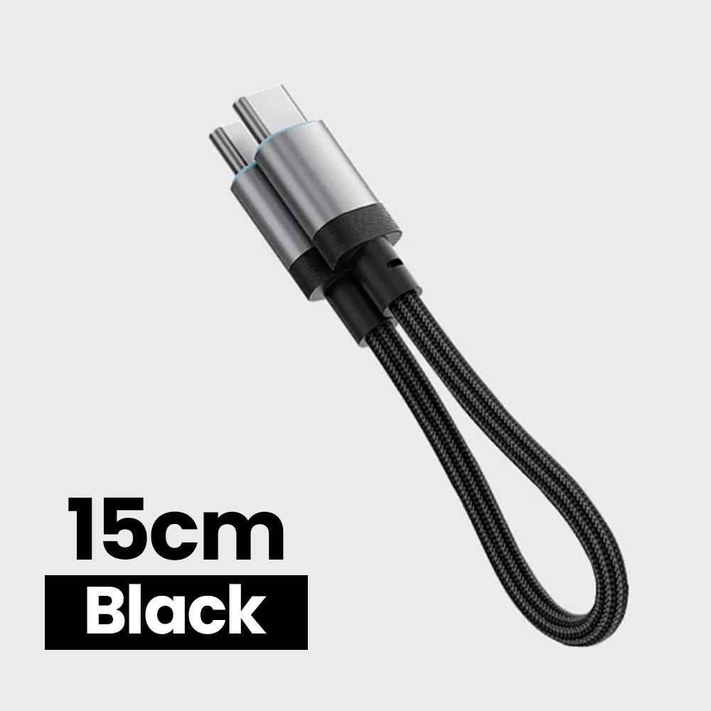 15СМ/20СМ 240Вт Type C на Type C Короткий Кабель 6А Кабель Быстрой Зарядки PD3.1 USB C Кабель Для iPhone 15 16 17 Power Bank Samsung