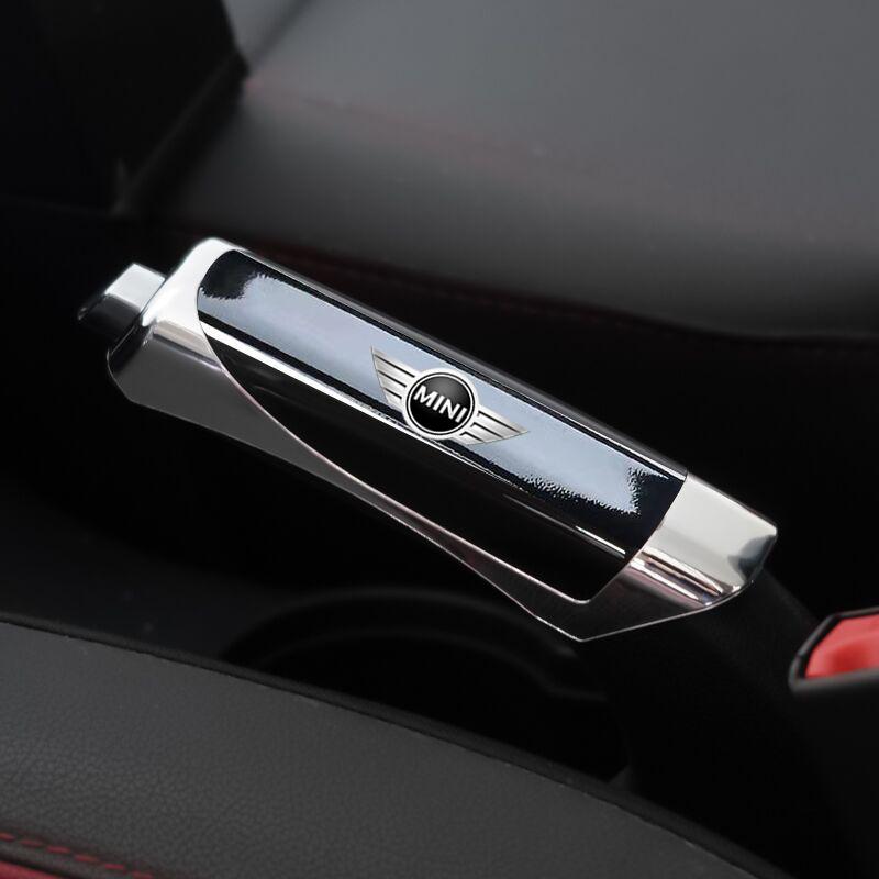Car Hand Brake Cover Handbrake Grips Protection Cover Carbon Fiber Parking Brake For Bmw Mini Countryman Cooper One Sticker w5