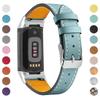 Запасной ремешок для часов из натуральной кожи для Fitbit Charge 3/4, Унисекс