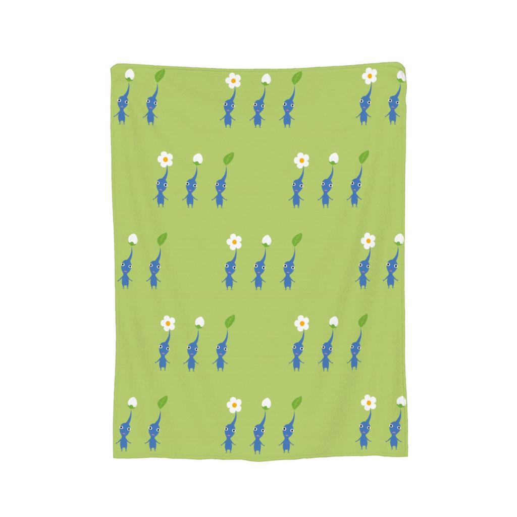 Game Cartoon Cute Pikmin Blanket Fleece All Season Breathable Super Soft Throw Blanket for Sofa Travel Bedding Throws