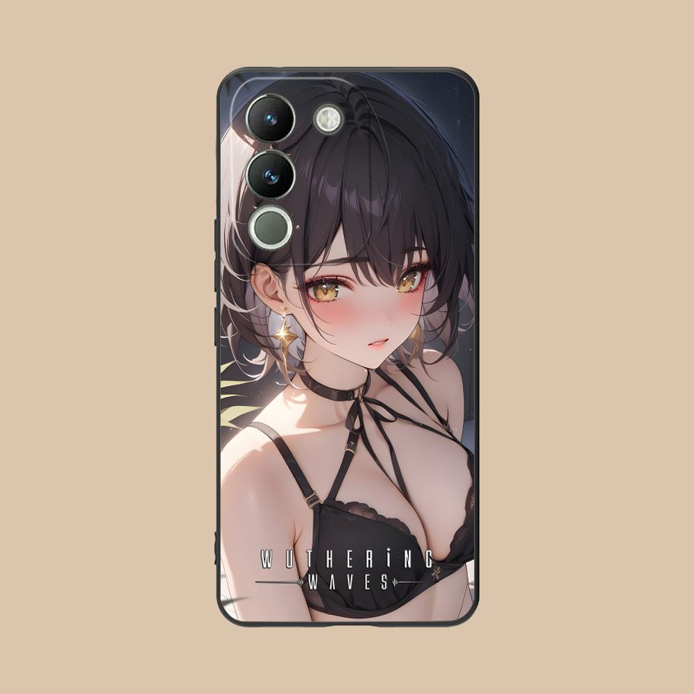 Матовый чехол из ТПУ Wuthering Waves Rover для мобильного телефона VIVO V60 V50 V40 V30 V29 V27 V25 V23 Pro Lite 5G с цветной печатью