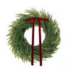50см Рождественский венок Искусственный с бантом для завязывания Декоративный венок Подвесной на дверь Подвесной на стену