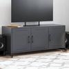VidaXL TV Cabinet, Television Stand with Doors, TV Stand with Storage Living Room, Anthracite 846646