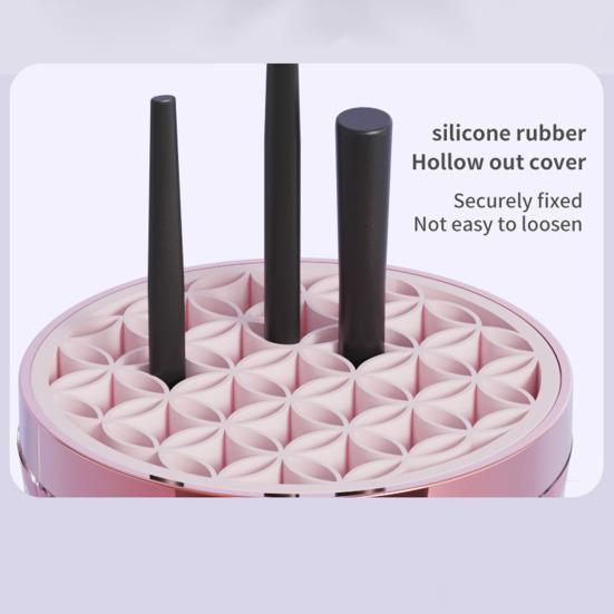 Очиститель для кистей для макияжа Электрическая автоматическая вращающаяся машинка для мытья косметических кистей Портативная чистящая машина Инструмент для чистки аксессуаров для макияжа