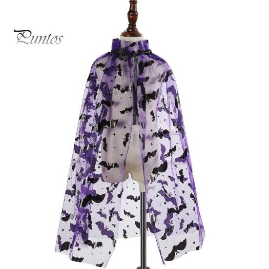 Накидка на Хэллоуин, легкая универсальная одежда, паутина, летучая мышь, тюлевой плащ, костюм для косплея, реквизит для фотосъемки